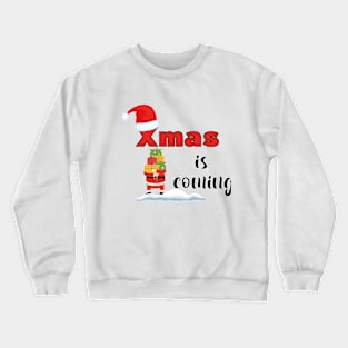 Santa's fluffy red hat Crewneck Sweatshirt